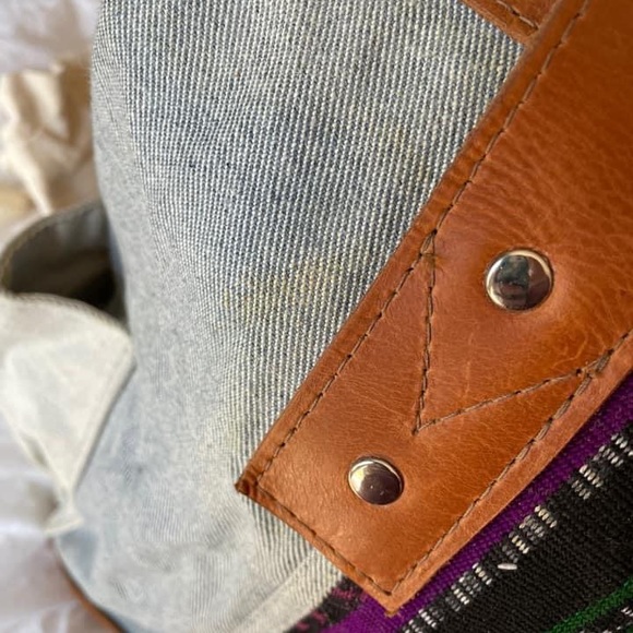 Luna Denim CDB with matching artisan backpack straps - Picture 4 of 8